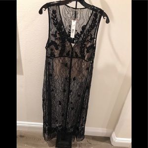 alice + olivia Brand New Lace Long Shirt Dress